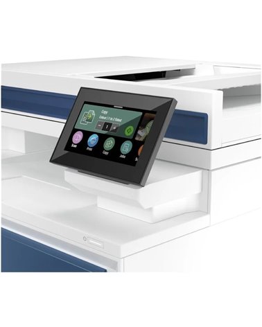 Multifunción láser color hp laserjet pro 4302dw/ wifi/ dúplex/ blanca y azul