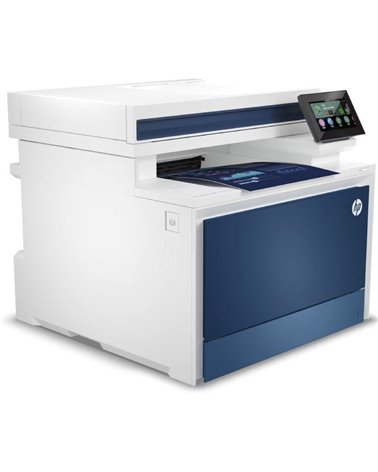Multifunción láser color hp laserjet pro 4302dw/ wifi/ dúplex/ blanca y azul