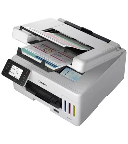 Multifunción recargable canon maxify gx6550 megatank wifi/ dúplex/ blanca