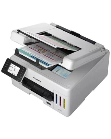 Multifunción recargable canon maxify gx6550 megatank wifi/ dúplex/ blanca