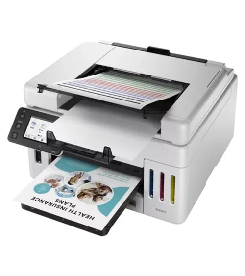 Multifunción recargable canon maxify gx6550 megatank wifi/ dúplex/ blanca