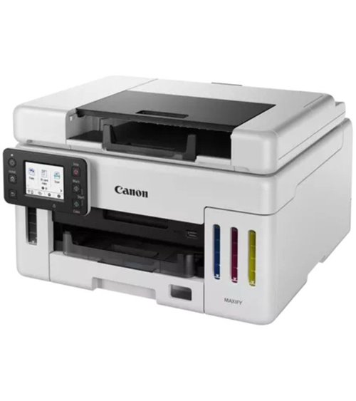 Multifunción recargable canon maxify gx6550 megatank wifi/ dúplex/ blanca