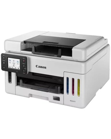 Multifunción recargable canon maxify gx6550 megatank wifi/ dúplex/ blanca
