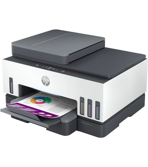 Multifunción recargable hp smart tank 7605 wifi/ fax/ dúplex/ blanca