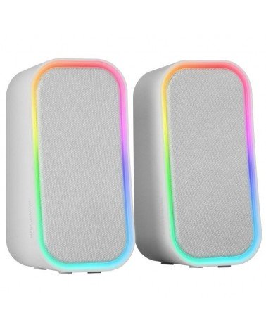 Altavoces con bluetooth mars gaming ms-om/ 20w/ 2.0/ blanco