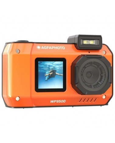Cámara digital deportiva agfaphoto realishot wp9500/ 24mp/ naranja