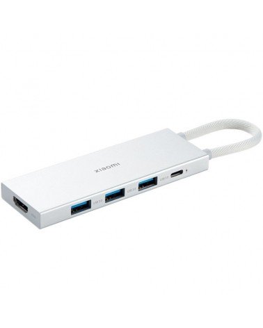Docking usb 3.0 tipo-c xiaomi 5 en 1/ 3xusb/ 1xusb tipo-c pd/ 1xhdmi/ blanco