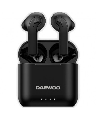 Auriculares bluetooth daewoo dw2020 con estuche de carga/ autonomía 5h/ negros