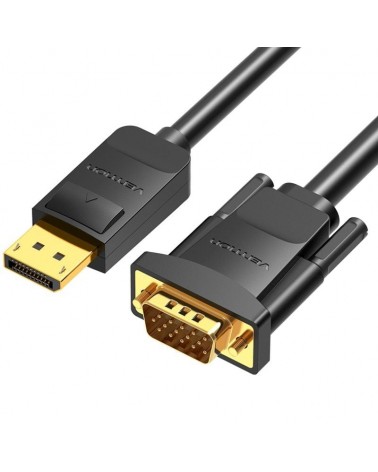 Cable conversor vention hblbj/ vga macho - displayport macho/ 5m/ negro