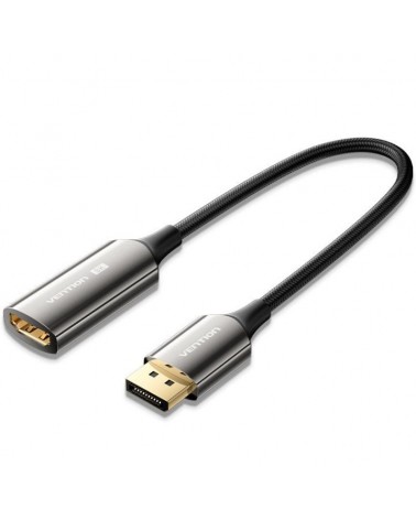 Cable conversor vention hfnbc/ displayport macho - hdmi hembra/ 25cm/ negro