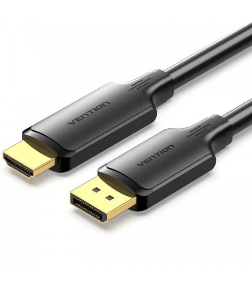 Cable conversor vention hfobj/ displayport macho - hdmi macho/ 5m/ negro