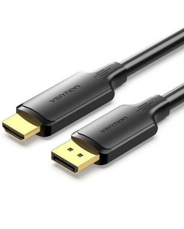 Cable conversor vention hfobj/ displayport macho - hdmi macho/ 5m/ negro
