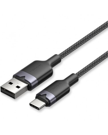 Cable usb 2.0 tipo-c vention ctnbh/ usb tipo-c macho - usb macho/ hasta 60w/ 480mbps/ 2m/ negro