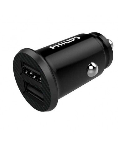 Cargador de coche philips dlp2510/ 2xusb/ 12w