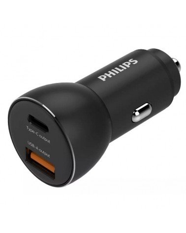 Cargador de coche philips dlp2521/ 2xusb/ 36w