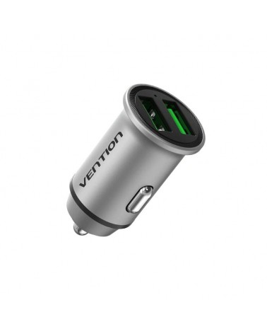 Cargador de coche vention ffah0/ 2xusb/ 18w