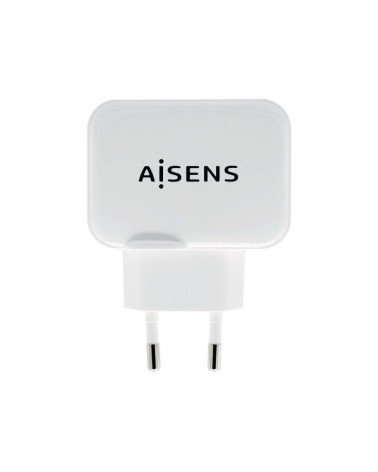 Cargador de pared aisens a110-0439/ 2xusb/ 17w