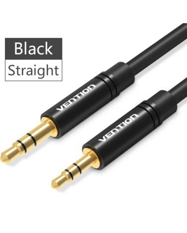 Cable estéreo vention balbg/ jack 3.5 macho - jack 2.5 hembra/ 1.5m/ negro