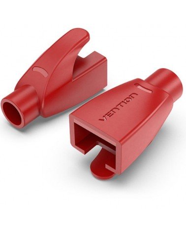 Funda protectora rj45 vention iodr0-100/ 100 uds/ roja