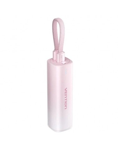 Powerbank 5000mah vention fhwr0/ 20w/ wireless/ rosa