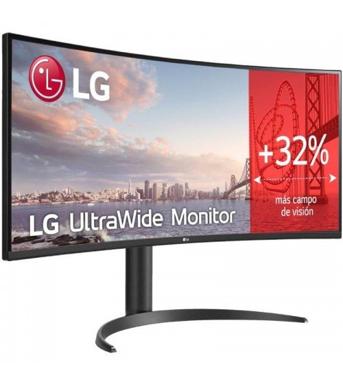 Monitor profesional ultrapanorámico curvo lg 34wr55qk-b 34'/ wqhd/ regulable en altura/ negro