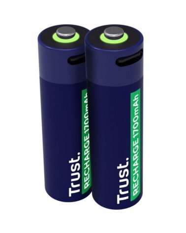 Pack de 2 pilas aa trust 25584/ recargables