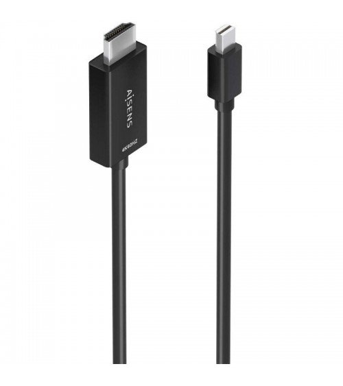 Cable conversor aisens a125-0885/ mini displayport macho - hdmi macho/ 60cm/ negro