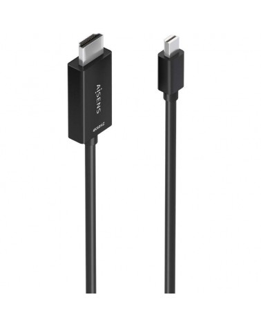 Cable conversor aisens a125-0888/ mini displayport macho - hdmi macho/ 2m/ negro
