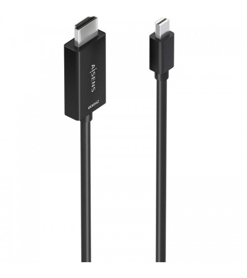 Cable conversor aisens a125-0890/ mini displayport macho - hdmi macho/ 5m/ negro