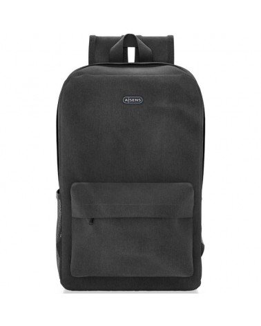 Mochila aisens asbg-bp080-bk para portátiles hasta 15.6'/ negro