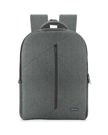 Mochila aisens premium asbg-bp084-gr para portátiles hasta 15.6'/ gris