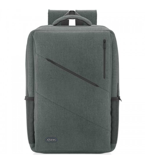Mochila aisens urbana y de oficina asbg-bp085-gr para portátiles hasta 15.6'/ gris