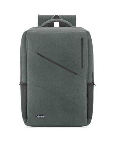 Mochila aisens urbana y de oficina asbg-bp085-gr para portátiles hasta 15.6'/ gris