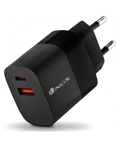 Cargador de pared ngs bud/ 1xusb tipo-c/ 1xusb/ 33w