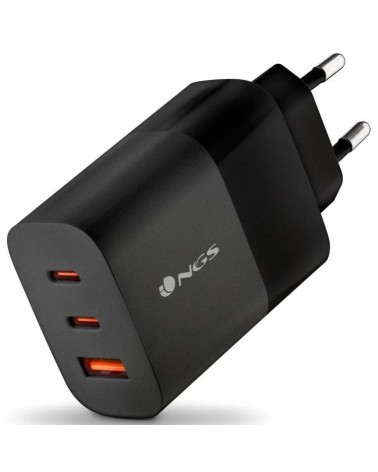 Cargador de pared ngs bud/ 2xusb tipo-c/ 1xusb/ 65w