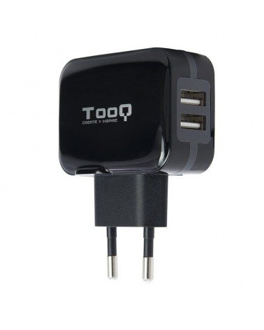 Cargador de pared tooq tqwc-1s02/ 2xusb/ 17w