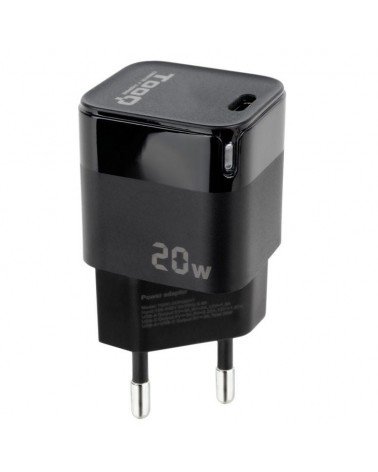 Cargador de pared tooq tqwc-pd20/ 1xusb tipo-c/ 20w