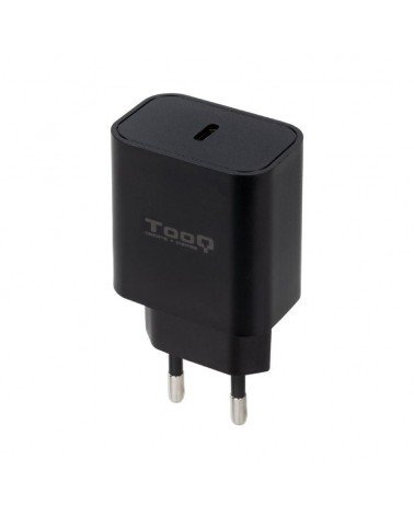 Cargador de pared tooq tqwc-pdusbc20b/ 1xusb tipo-c/ 20w