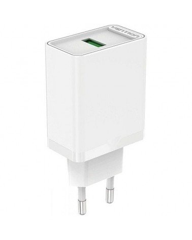 cargador de pared vention fabw0-eu/ 1xusb/ 18w