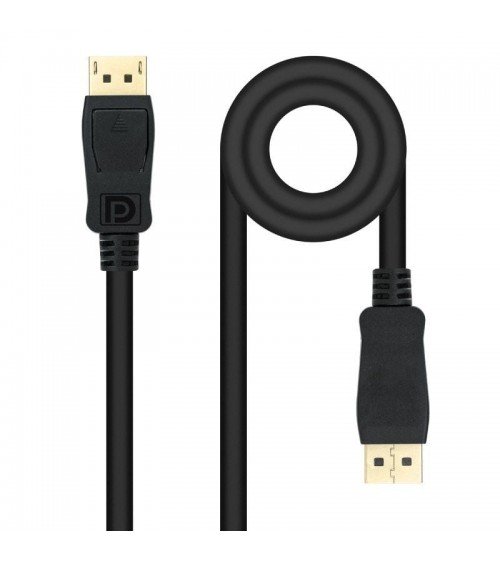 Cable displayport nanocable 10.15.2601/ displayport macho - displayport macho/ 1m/ negro