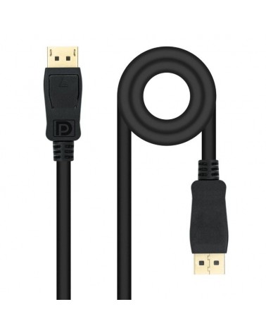 Cable displayport nanocable 10.15.2601/ displayport macho - displayport macho/ 1m/ negro
