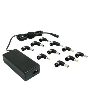 Cargador de portátil leotec/ 70w/ automático/ 10 conectores/ voltaje 15-20v