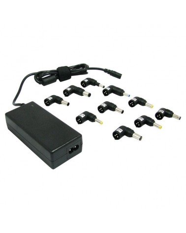 Cargador de portátil leotec/ 70w/ automático/ 10 conectores/ voltaje 15-20v