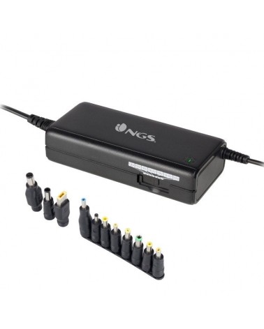 Cargador de portátil ngs ban/ 90w/ manual/ 11 conectores/ voltaje 12-20v