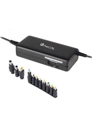 Cargador de portátil ngs ban/ 90w/ manual/ 11 conectores/ voltaje 12-20v