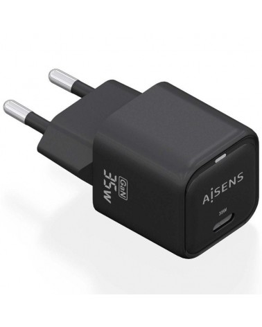 Cargador gan de pared aisens asch-35w1p023-bk/ 1xusb tipo-c/ 35w