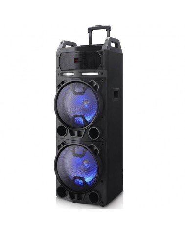 Altavoz portable con bluetooth aiwa kbtus-900/ 800w/ incluye 2 micrófonos