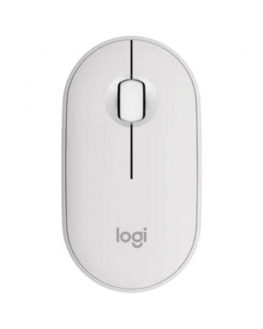 Ratón inalámbrico logitech pebble 2 m350s/ hasta 1000 dpi/ blanco