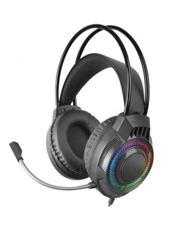 Auriculares gaming con micrófono mars gaming mh124/ jack 3.5/ negros