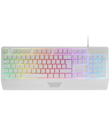 Teclado gaming semimecánico mars gaming mk124/ blanco